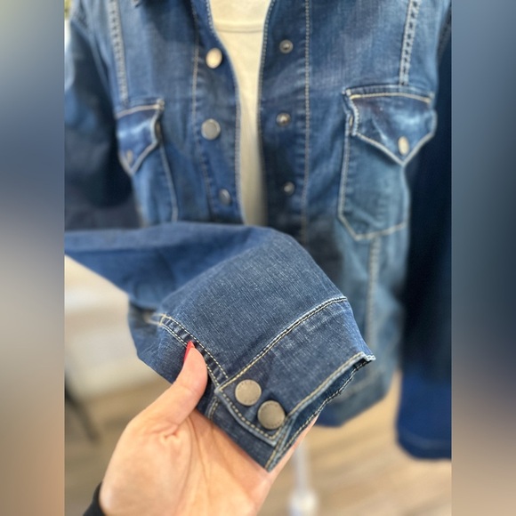 Torrid Denim Jean Jacket Women's XXL Dark Wash - Picture 6 of 8